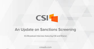 An Update on Sanctions Screening